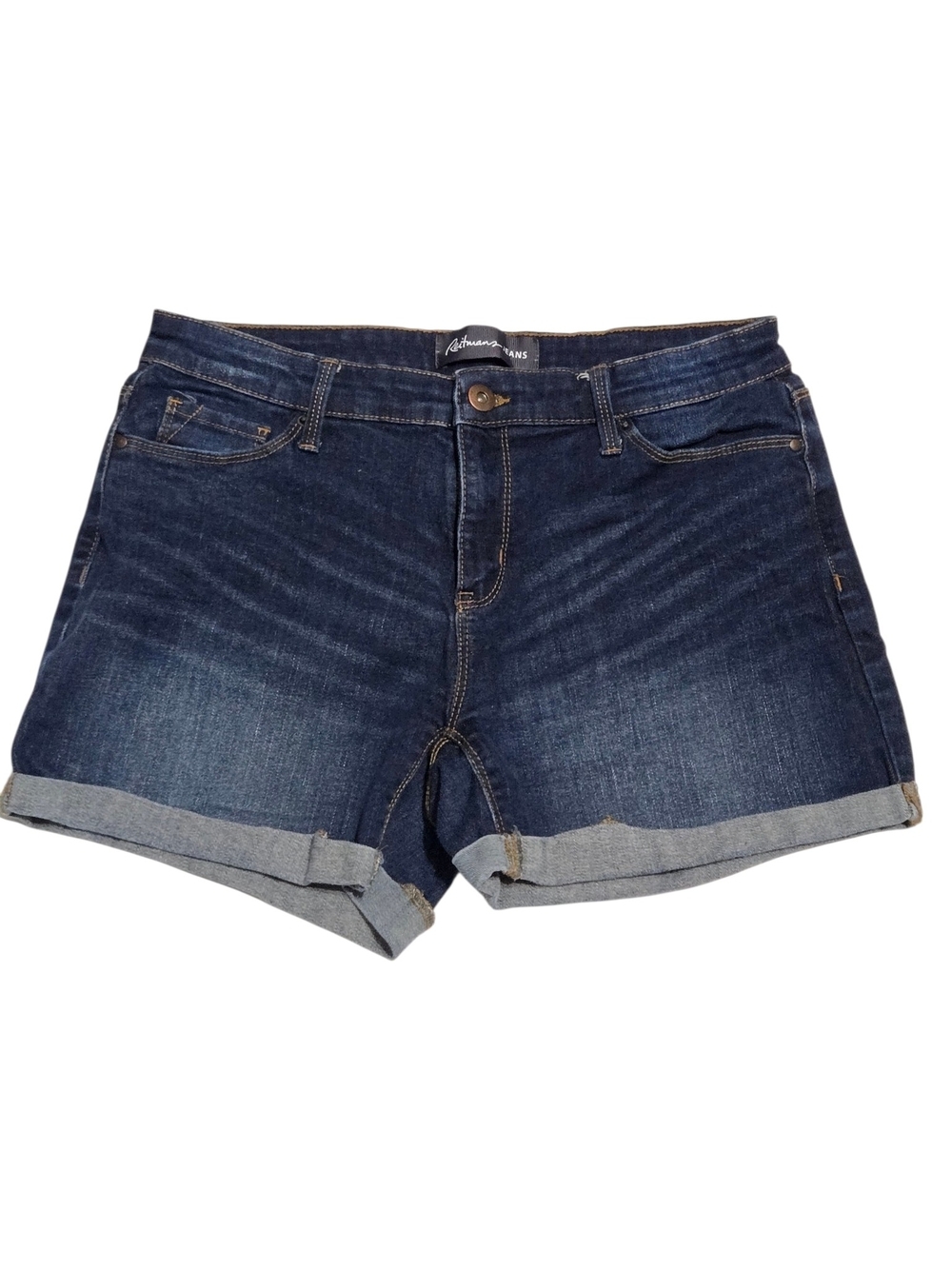 Reitmans Dark Wash Denim Roll-Cuff Women's Shorts Size US 28